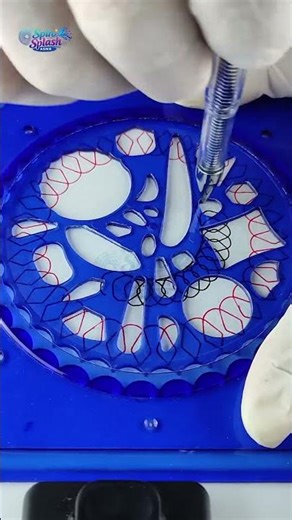 Wait for the Perfect Circle 😳 Red & Black | Mandala Art #shorts #asmrart