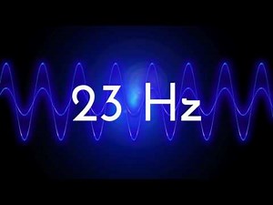 23 Hz clean sine wave BASS TEST TONE freqency
