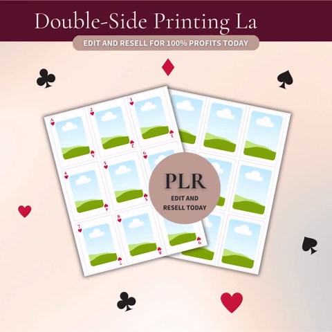 Canva Playing Cards Template, Printable Card Deck Template, Editable Card Deck Design, 52 Card Playing Deck Canva, PLR Templates - Etsy