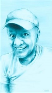 Al abuelo con cariño. Ilustración sobre tableta digital Cintiq