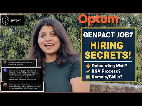 Q&A of Optum and Genpact vlog || optum company || genpact office || international tech park ||