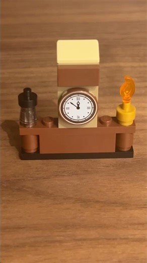 Lego Console table with a clock
