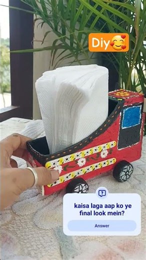 Creative Truck Tissue Holder 🚛✨ | DIY Handmade Craft Idea #handmadeart #diy