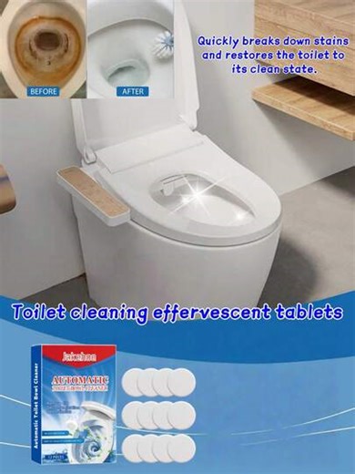 Toilet Cleaning Effervescent Tablets, Toilet Cleaner Removes Odor, Descales, Air Freshener Long-Lasting | SHEIN