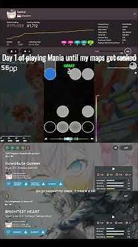 Day 1 of playing Osu! mania until my maps get ranked #osu
