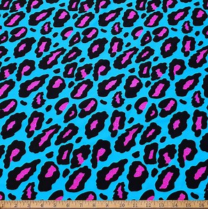 Hot Pink and Black Leopard Print 4-way Stretch Nylon Spandex Swimsuit Fabric by the Yard - Etsy