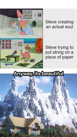 Steve Trying To Put String on a Piece of Paper📜🤣 Minecraft Memes Pt. 1