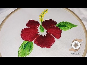 Hand Embroidery Flower - China Rose | Jannat Hand Embroidery
