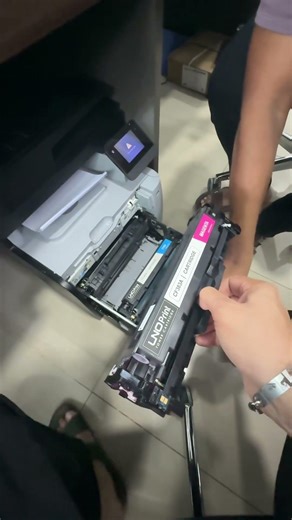 How to install a printer catridge on hp 476 printer