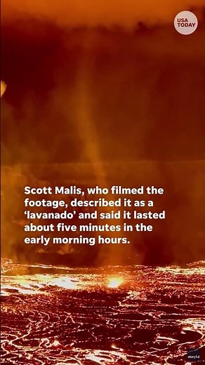 Watch: 'Lavanado' form at Hawaii's Kilauea Volcano #Shorts