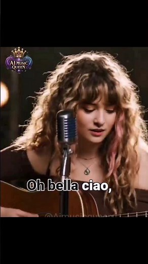 Bella Ciao - Money Heist #englishsongs #LearnEnglish #music #lyrics #Aimusicqueen1 #shorts