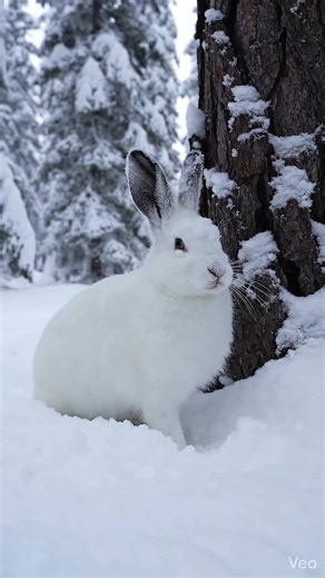 How the Snowshoe Hare Disappears in Winter | 🌿Nature’s Survival Strategy