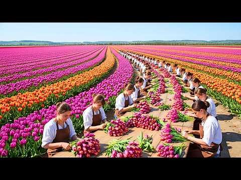 How 9 Billion Tulip Bulbs Leave the Netherlands Before You Wake Up