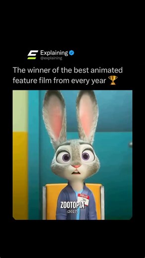 Explaining on Instagram: "The Best Animated Feature category at the Oscars has become a celebration of storytelling, creativity, and groundbreaking animation. 🎬✨ Since its introduction in 2002, winners have ranged from hand-drawn masterpieces to CGI game-changers. Pixar has dominated with films like Finding Nemo, Inside Out, Coco, and Toy Story 3, while studios like DreamWorks (Shrek), Sony (Spider-Verse), and Studio Ghibli (Spirited Away) have also taken home the crown. 🏆🌍 Across the years, 