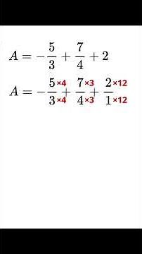 Addition de fractions – méthode simple et rapide #shorts