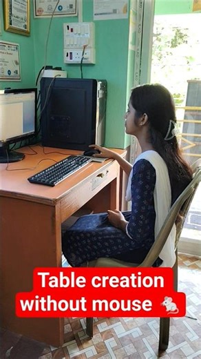 How to insert a Table without a Mouse 🐁#excel #word #table #insert #tables