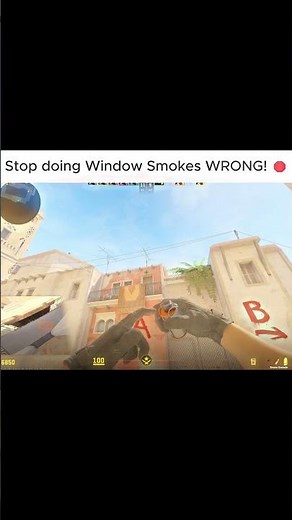 Stop missing Mid Window Smokes! 🛑 The ONLY Mirage CS2 Trick you need #cs2 #shorts