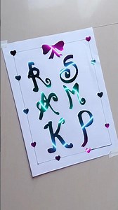 R S A M K P Beautiful words writing short video #shorts 🔥