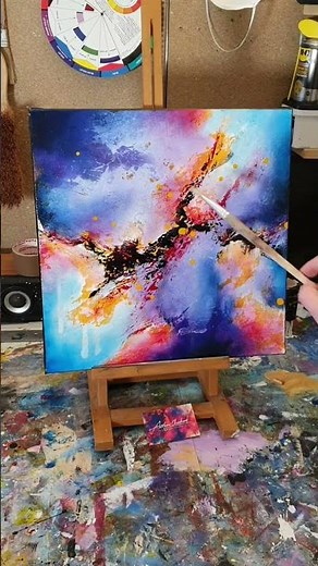 Peinture abstraite en moins de 7 secondes !