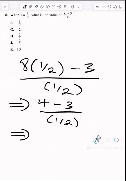 Learn how to turn this algebra into easy points on test day💡 #math #mathbasics #fyp #mathtutor #mentalmath #mathproblem #act #sat #testprep #satprep #mathematics #mathtricks #mathtutorial #onlinetutoring #findatutor #mathformula #onlineeducation #mathematics #mathpuzzle #algebra #mathmondays #trending #tiktok #youtube #facebook #instagram #fypシ #explorepage