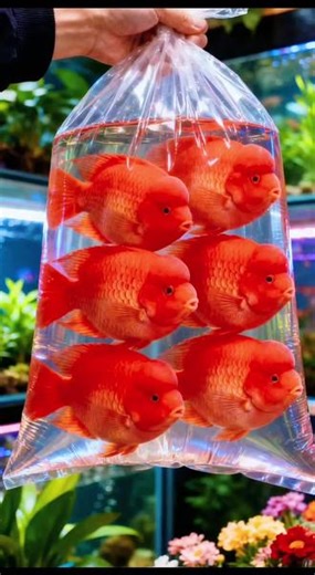 邂逅治愈新宠！梦幻海底冷水鹦鹉鱼来袭。还在为养鱼知识犯愁，不知如何给生活添生机？冷水鹦鹉鱼堪称新手福音！忙碌小白也能轻松驾驭。它们身披艳丽红装，似飘动绸缎。成群畅游时，鱼缸秒变梦幻海底世界。结束疲惫一天，归家瞧它们欢快穿梭，听水流潺潺，压力随之消散。想轻松开启养鱼之乐，冷水鹦鹉鱼不容错过！ #养鱼#鹦鹉鱼 #观赏鱼 #养鱼日记#水族