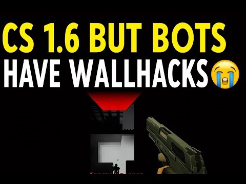 CS 1.6 But Bots Have Wallhacks 😭 | 1v4 Pistol Madness