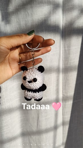 Cute crochet panda 🐼 #Shorts #crochet #customorder#crochetpanda #amigurumi#handmade#art #customorder