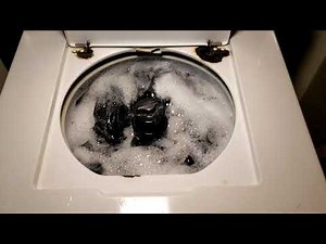 Full Cycle- 1962 Norge AW-220 automatic washer load of work clothes