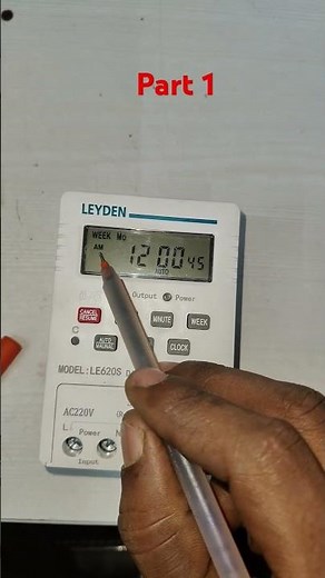 Leyden timer parameter setting #automation #enginiring #timer #electrician #compressor #plc