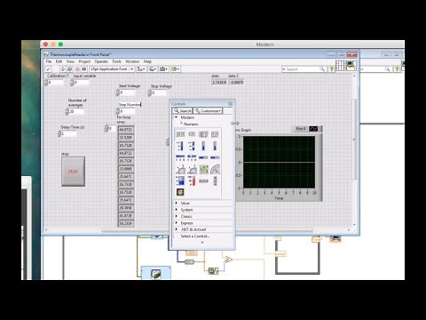 A LabVIEW program that can read a thermocouple