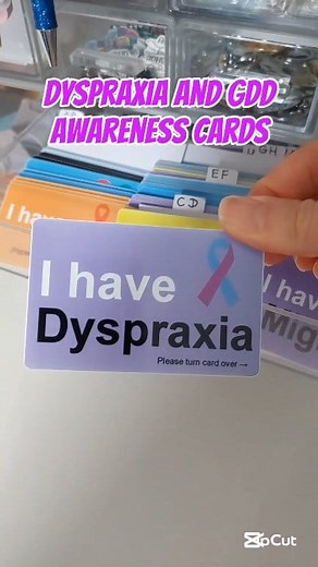 Dyspraxia and GDD awareness cards, plus some extras . #dyspraxia #dyspraxiaawareness #gdd #globaldevelopmentaldelay #globaldevelopmentdelay | Intrepid Safety