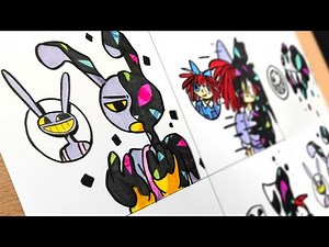 Drawing Abstracted Characters / Corrupted ( The Amazing Digital Circus )