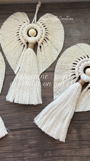 AngscraftsnCreations Macrame | A holiday favorite in my shop. Grab your own macrame Angels on my Etsy shop today • 🤍Etsy shop link in my bio. Don’t forget to check out... | Instagram