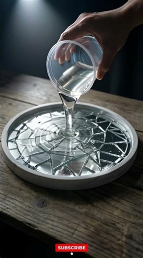 Broken Mirror → Crystal Resin Clock ✨