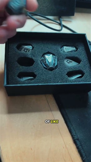 Mmm clickety clackety math rocks ✨💕 #dnddice #metaldice #dicegoblin #mathrock #dicetok #dndtiktok