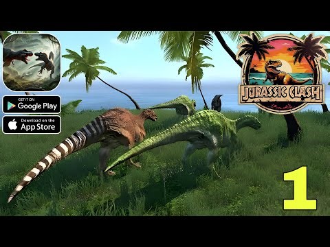 Jurassic Clash Primal Dino Sim Official Launch Gameplay walkthrough part 1 (Android/iOS)