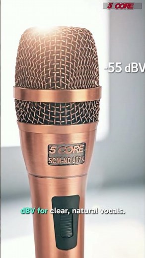 5Core XLR Dynamic Microphone | Karaoke, Studio & Live Singing Handheld Mic | SKU ND-807 CoppereX