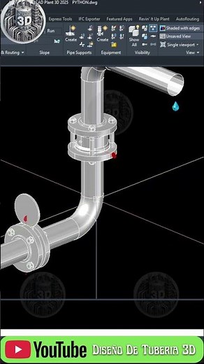 Optimiza tus Proyectos con Python En AutoCAD Plant 3D #shorts