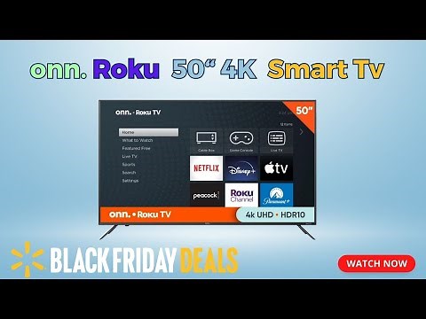 onn. 50” Class 4K UHD (2160P) LED Roku Smart TV Full Review