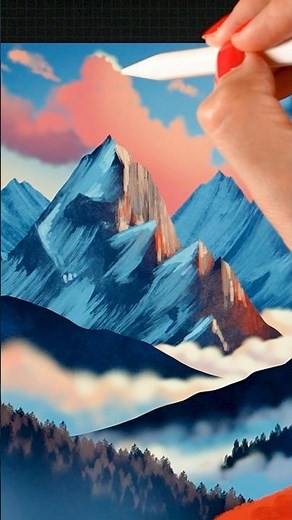 Your First Landscape Painting on iPad #artwithflo #procreatetutorial