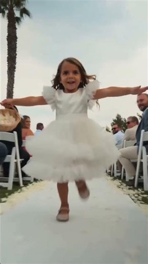 Flower Girl Turned the Wedding Aisle Into a Runway 😂✈️🌸