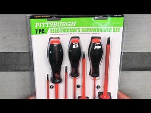 Harbor Freight - Pittsburgh 7pc Electricians/Insulated Screwdriver Set - Only $7!!!