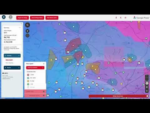 Tracking power outages across the region