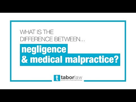 What is the Difference Between Negligence & Medical Malpractice? | Tabor Law Firm | Indianapolis, IN