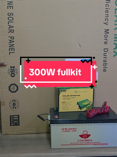 Upgrade to Solar Energy with Our 300W Full Solar Kit