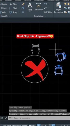 Struggling with Polar Array? This will fix it #autocad #polararray #cadtutorial #cad #cadviewer