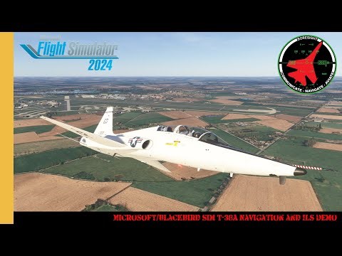 Microsoft/Blackbird Sim T-38A Navigation and ILS Demo | MSFS2024