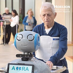 5.8K views · 12 reactions | Imagine a #robot that sets reminders of appointments, reads e-books aloud, sets up video calls with family, controls appliances and patrols the home for security, while also performing caring or companionship roles. It’s much closer than you think, researchers say. Let’s explore the fascinating world of the ‘social robots’ ➡️ https://bit.ly/3tB1mqd #ResearchImpactEU | HORIZON: the EU Research & Innovation magazine | Facebook