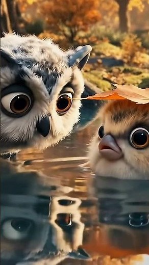 🌙Baby-Owl & Furry-Fish✨ Animated Pixar Trailer (4K)