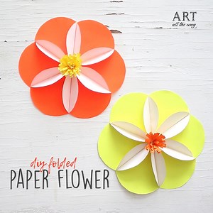 134K views · 6.9K reactions | DIY Folded Paper Flower Buy Supplies:...